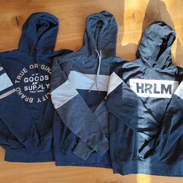 Fantovski / moški pulover hoodie (kapucar) 5 kom, S