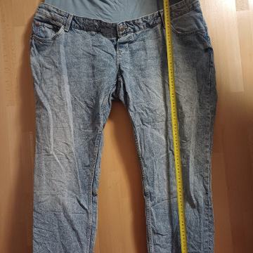 Nosečniške jeans hlače (št. 48) za širše postave