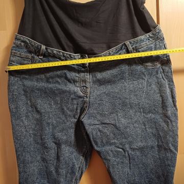 Nosečniške jeans hlače (št. 50) za širše postave