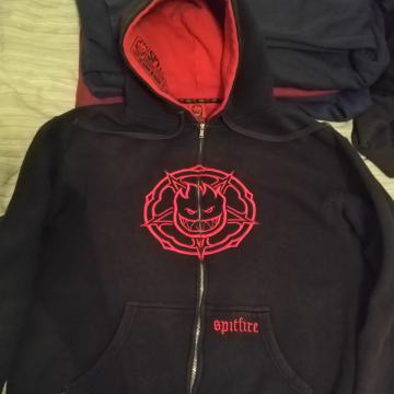 SPITFIRE vintage skate pulover hoodie pentagram