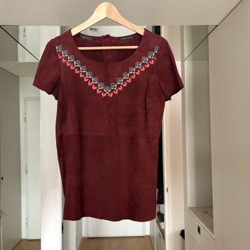 Maison Scotch usnjena bluza, S/M