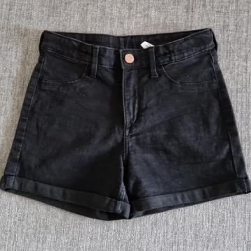 Jeans kratke hlače H&M št. 146, elastične