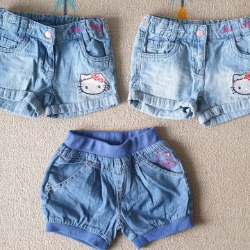 KRATKE HLAČE JEANS HELLO KITTY 98/104