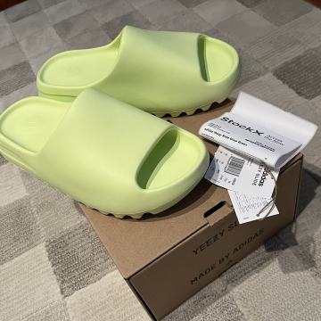 Original Adidas Yeezy Slide Glow Green US M 10