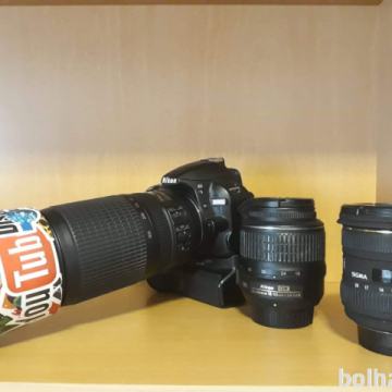 Nikon D3100 + 3 objektiva