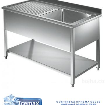 POMIVALNO KORITO INOX 1400