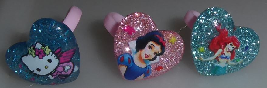 Otroški prstan Disney princeska Snow White ali Ariela, Hello Kitty