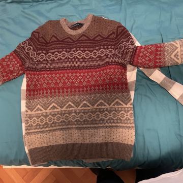 GAP božični christmas sweater pulover volnen(55%/ kot nov medium