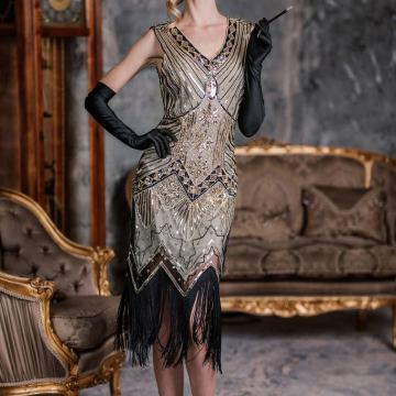 FLAPPER/CHARLSTON/GREAT GATSBY ŽENSKI KOMPLET