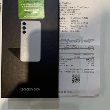 Samsung Galaxy S24 256 GB (Nov, zapakiran)