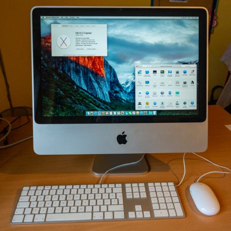 Imac 20 дюйма начало 2008 г какая максимальная mac os