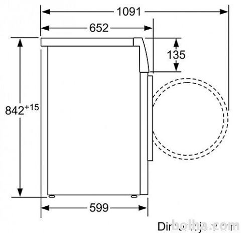 Сушильная машина bosch wtm85251by