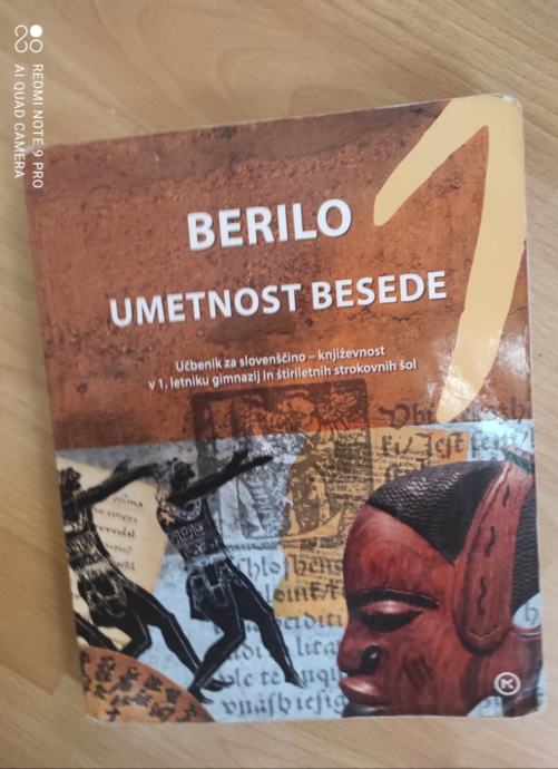 Prodam Berilo 1 - Umetnost besede, Klemen Lah