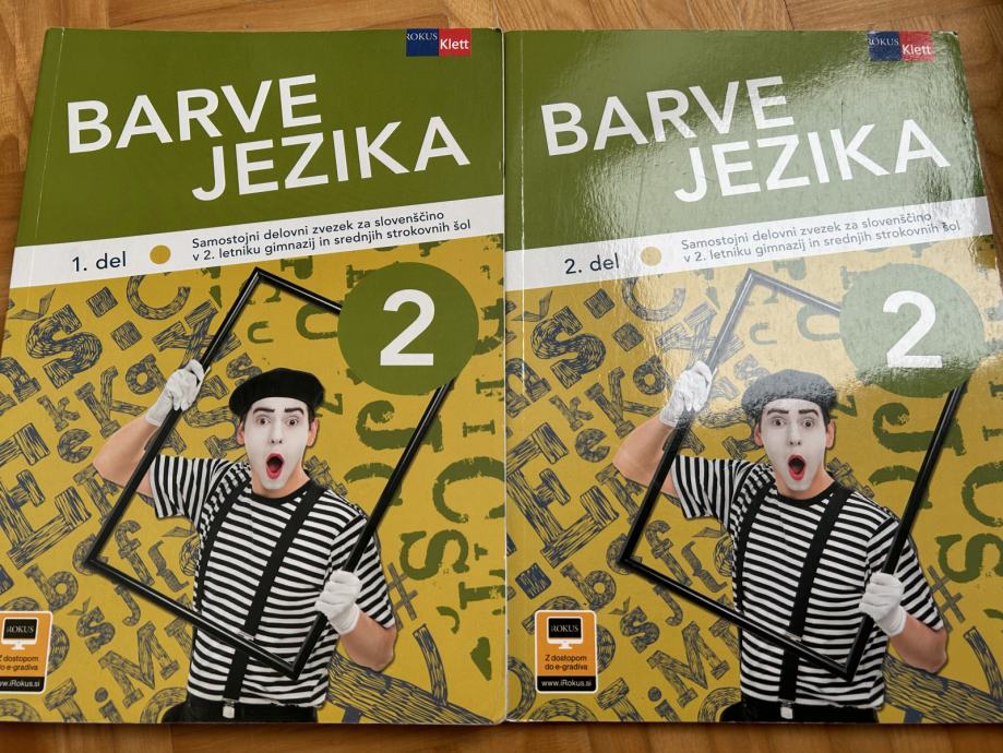 Barve jezika 2 - delovni zvezek za slovenščino v 2. letniku gimnazij