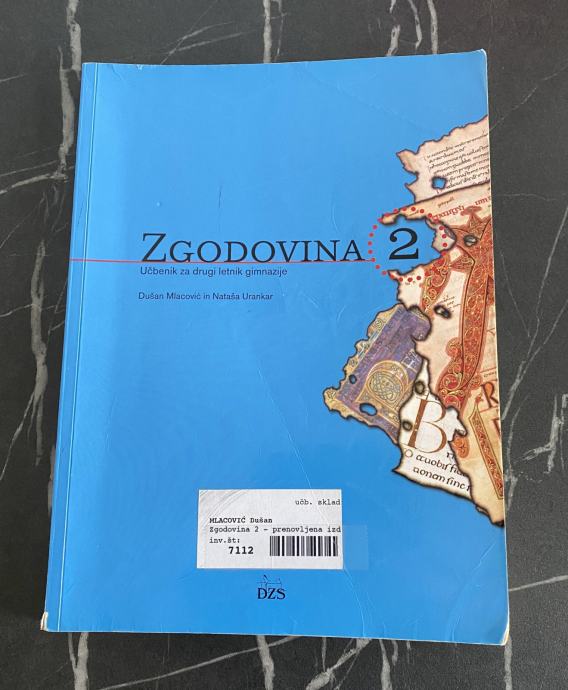 Zgodovina 2, učbenik za drugi letnik gimnazije