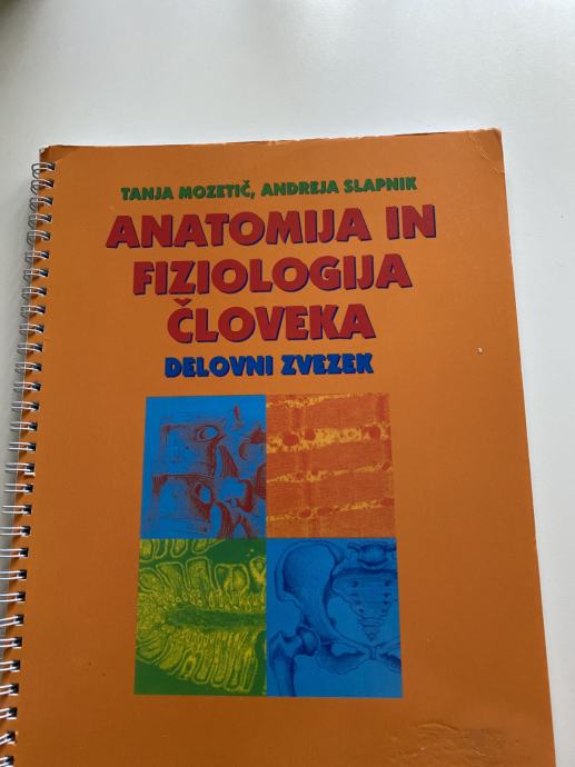 Anatomija in fiziologija človeka, delovni zvezek