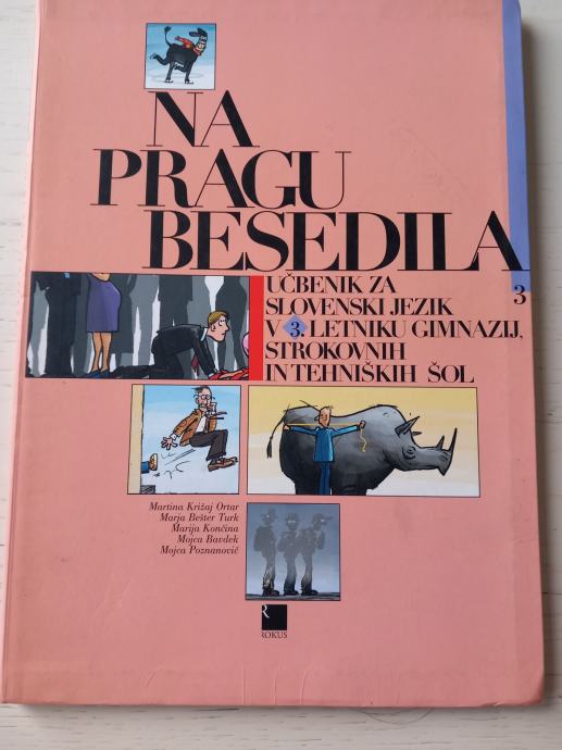 Na pragu besedila 3 - učbenik za slovenščino v gimnazijah in SŠ