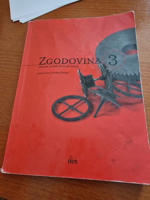 Zgodovina 3- učbenik za 3.letnik gimnazije