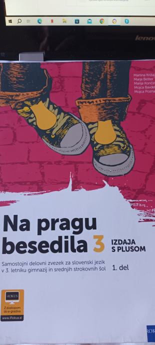 Na pragu besedila 3, izdaja s plusom, delovni zvezek, 1. del, 2022