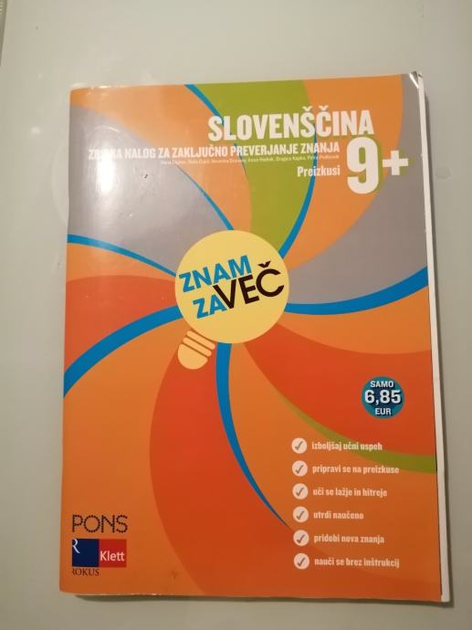 Slovenščina 9+ Znam za več