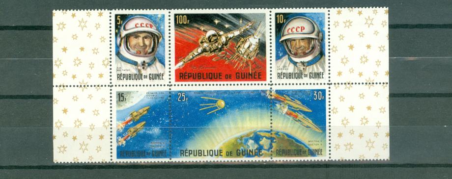 Gvineja 1965 vesolje VOSTOK serija MNH**