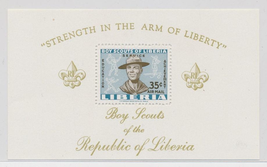 LIBERIJA 1961 SKAVTI SKAVTSTVO ** Mi BL 22A ** blok