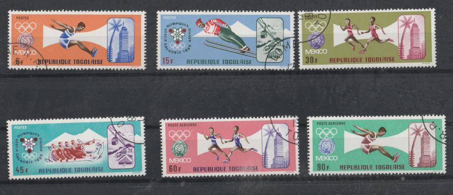 Togo OLIMPISJKE IGRE MEKSIKO SERIJA MNH 1967