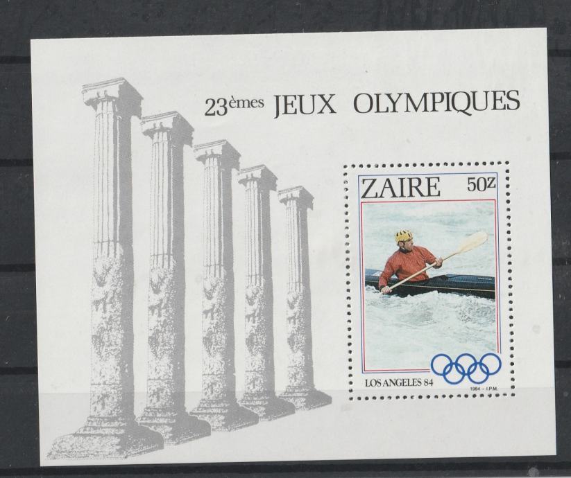 Zaire OLIMPIJSKE IGRE LOS ANGELES BLOK MNH 1984