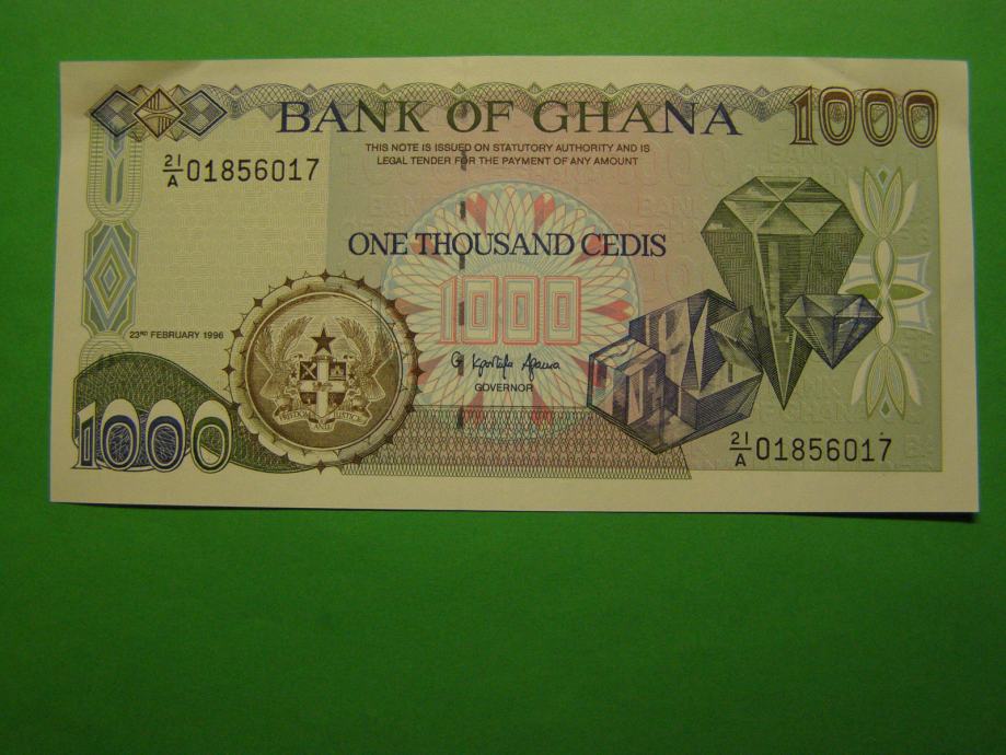 GANA (GHANA) 1996 - 1000 CEDIS - PRODAM