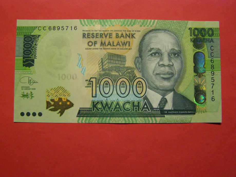 MALAWI 2020 - 1000 KWACHA - PRODAM