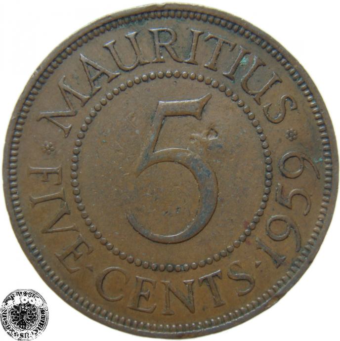 lazooro-mavricij-5-cents-1959-vf