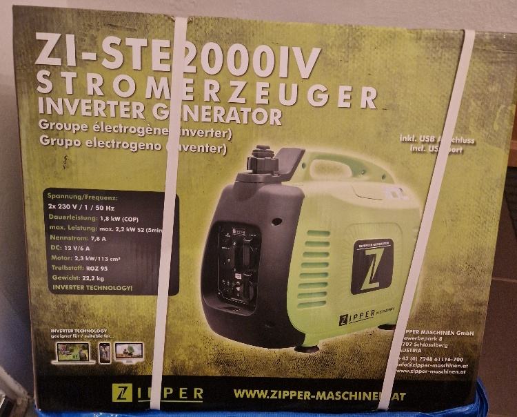 prodam  Agregat 2,2kW inverter IP23 - Zipper ZI-STE2000IV