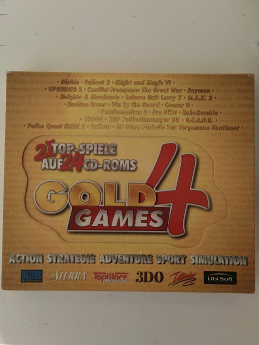 Gold Games 4 (21 retro PC iger - Diablo, Rayman, Fallout.. )