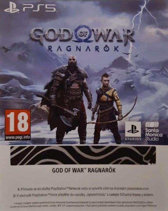 God of War Ragnarok PS5 Voucher EU