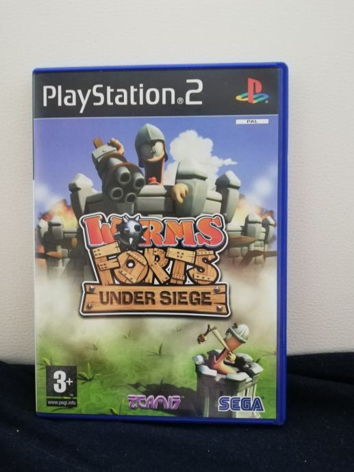 PS2 (playstation 2) igra worms forts under siege