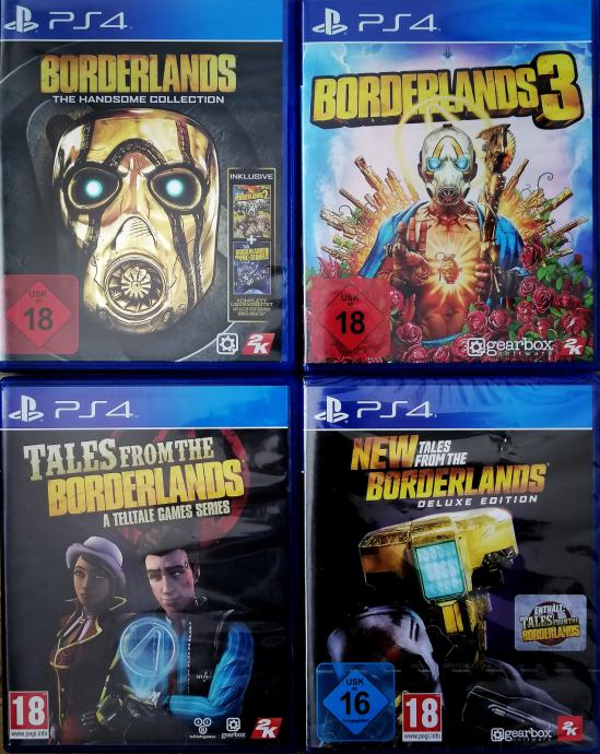 PS4 zbirka: Borderlands 6 iger za Playstation 4