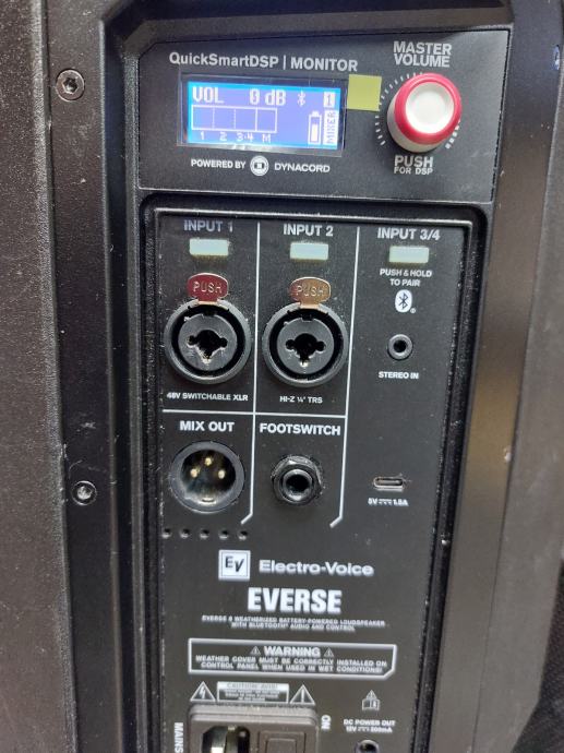 Electro voice everse 8,aku,230v