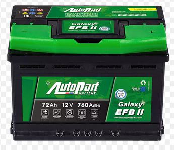 Akumulator Autopart Galaxy 72 Ah EFB2 Start&Stop