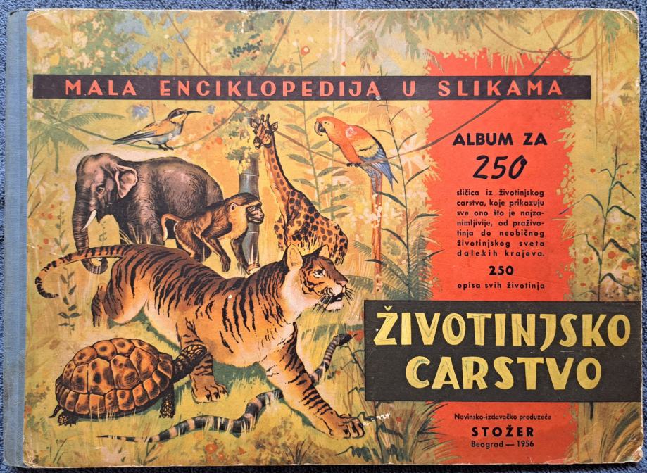 ALBUM ŽIVOTINJSKO CARSTVO leto 1956 100% poln