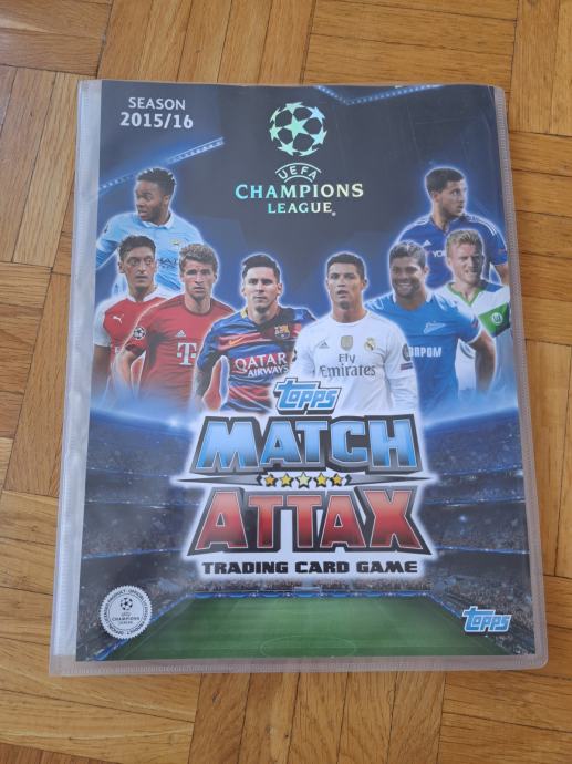 TOPPS MATCH ATTAX-EUFA CHAMPIONS LEAGUE-ALBUM S KARTICAMI-2015-2016