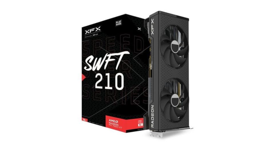 XFX Speedster SWFT 210 AMD Radeon RX 7600 XT grafična kartica, 16 GB G