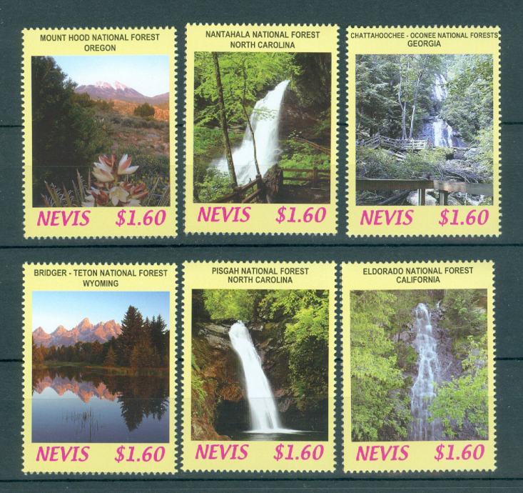 Nevis 2005 narava ameriški gozdovi serija MNH**