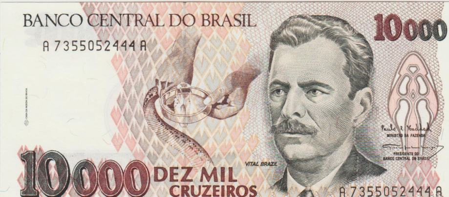 BANKOVEC 10000 CRUZEIROS P233c (BRAZILIJA) 1993.UNC