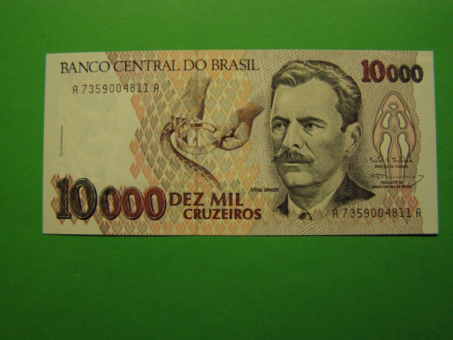 BRAZILIJA 1993 - 10000 CRUZERIOS - PRODAM