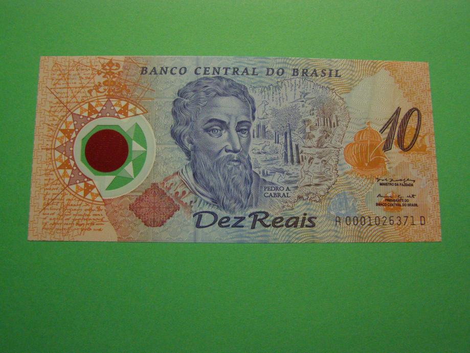 BRAZILIJA 2000 - 10 REAIS - PRODAM