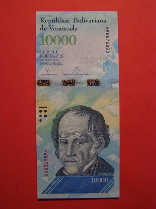 VENEZUELA 2016/17 - 10.000 BOLIVARJEV - PRODAM