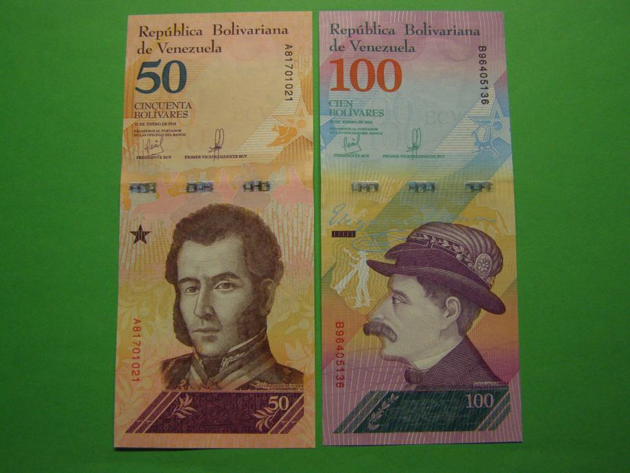 VENEZUELA 2018 - 50 IN 100 BOLIVARJEV - PRODAM