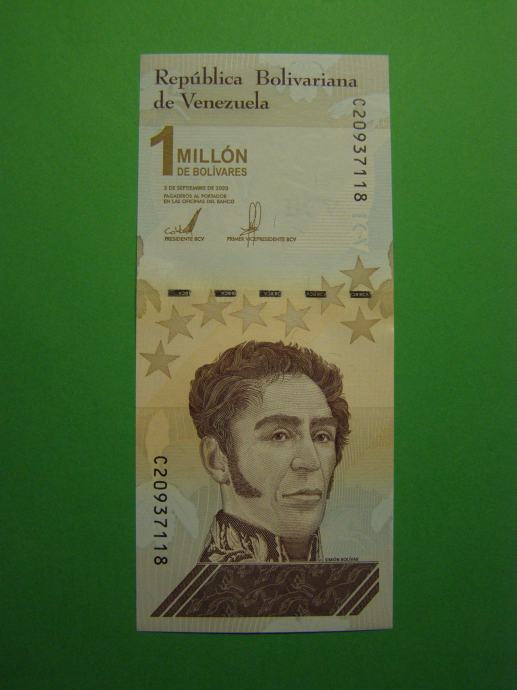 VENEZUELA 2021 - 1.000.000 BOLIVARJEV - PRODAM