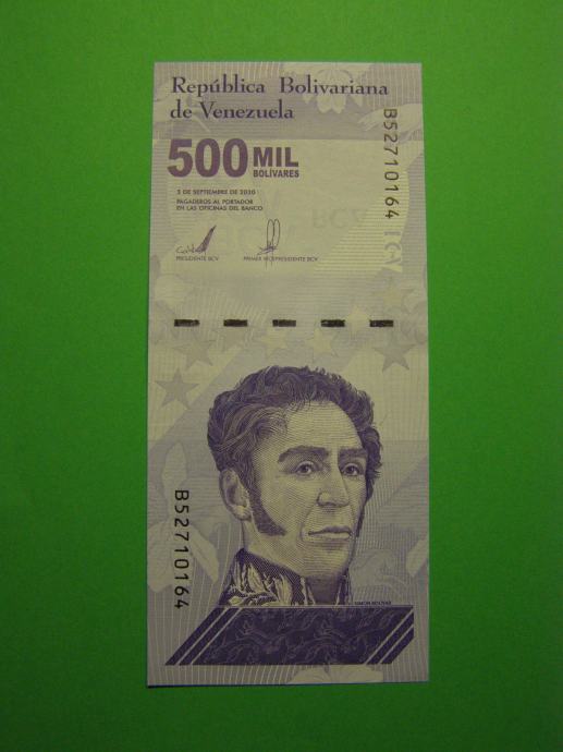 VENEZUELA 2021 - 500.000 BOLIVARJEV - PRODAM