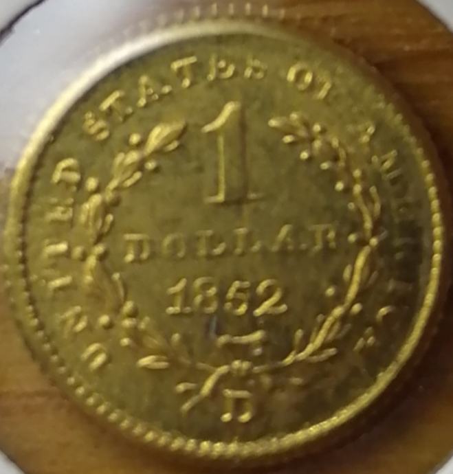 1 dolar 1852